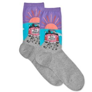 Hotsox Just Married Print Cotton Blend Ankle Socks l Size 9-1 Shoe Size 4-10